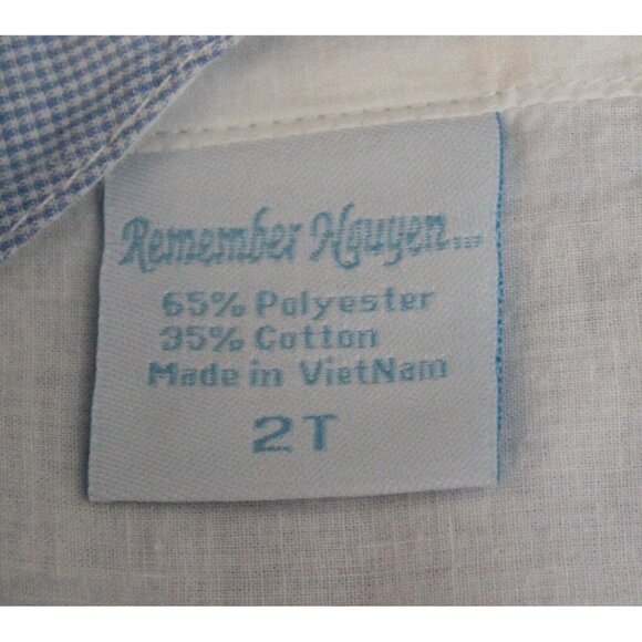 Remember Nguyen Blue Plaid Jumper Boys Hutson Spring Easter Summer Tank Straps - Picture 6 of 6